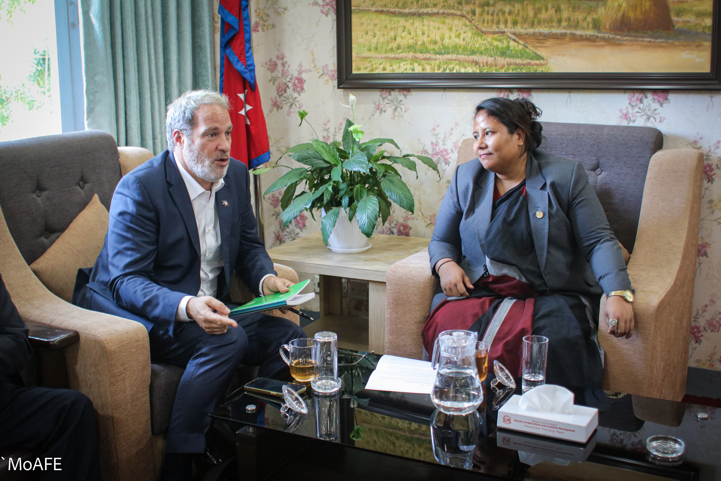 Meeting with the team of ADB on forest management