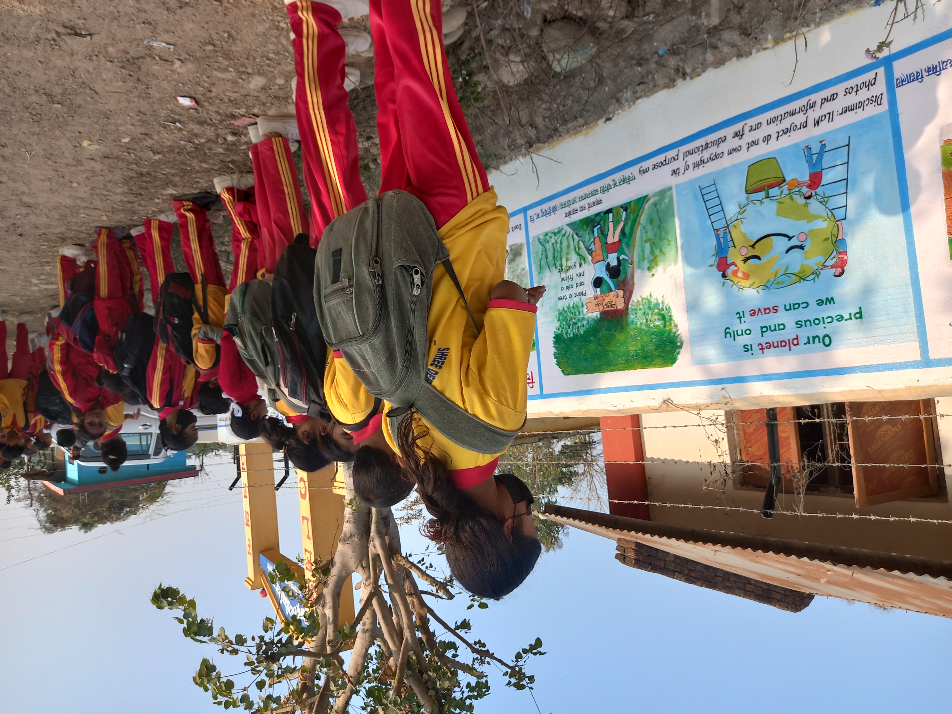 विद्यालयहरूमा भित्ता चित्रकला