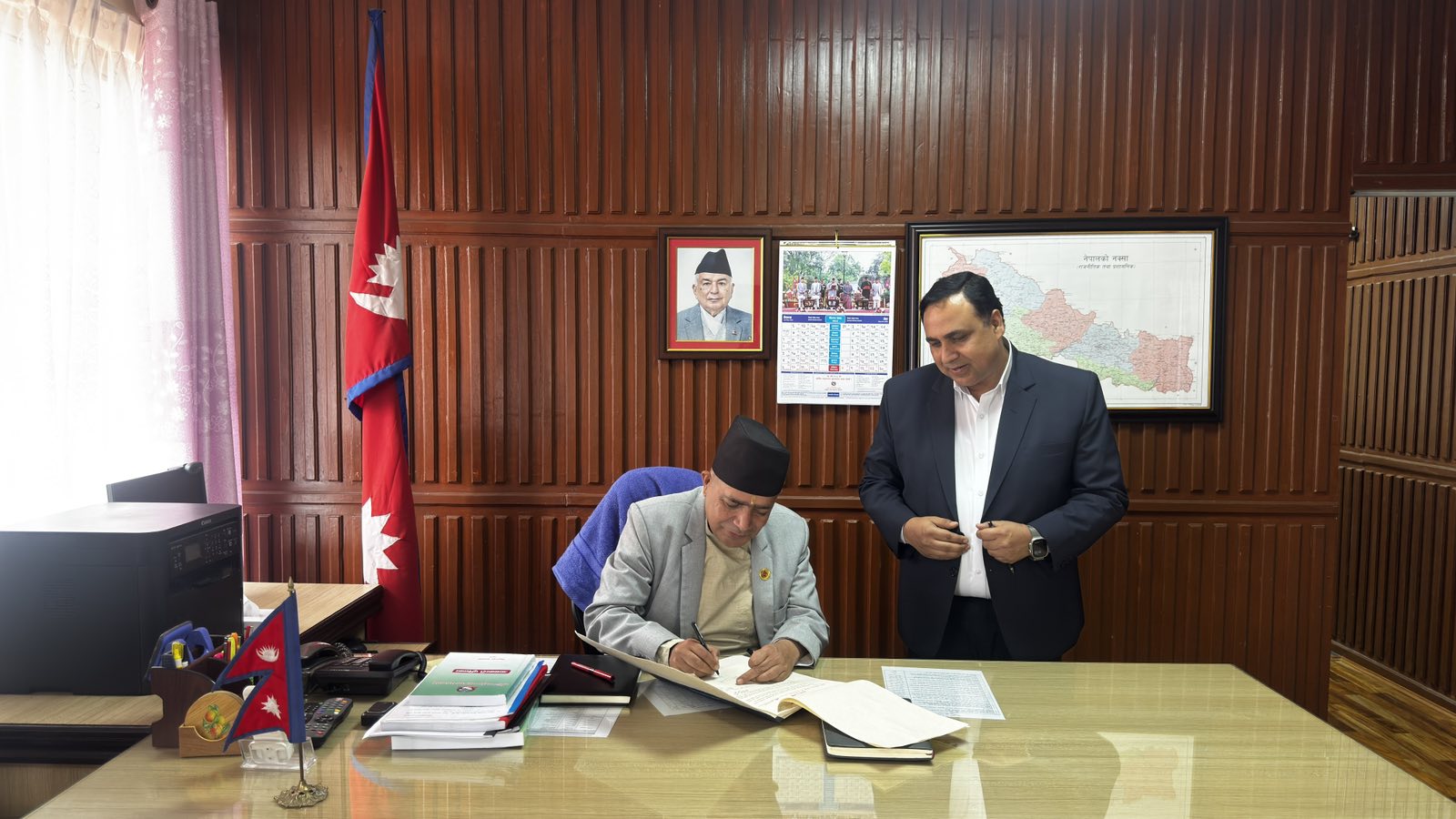 माननीय कार्यवाहक अध्यक्ष विपिन राज निरौला ज्यूको पद बहालि।