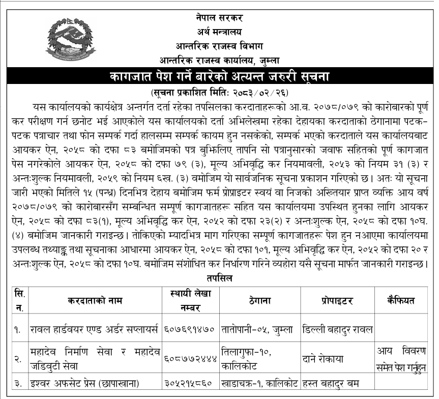 Government of Nepal