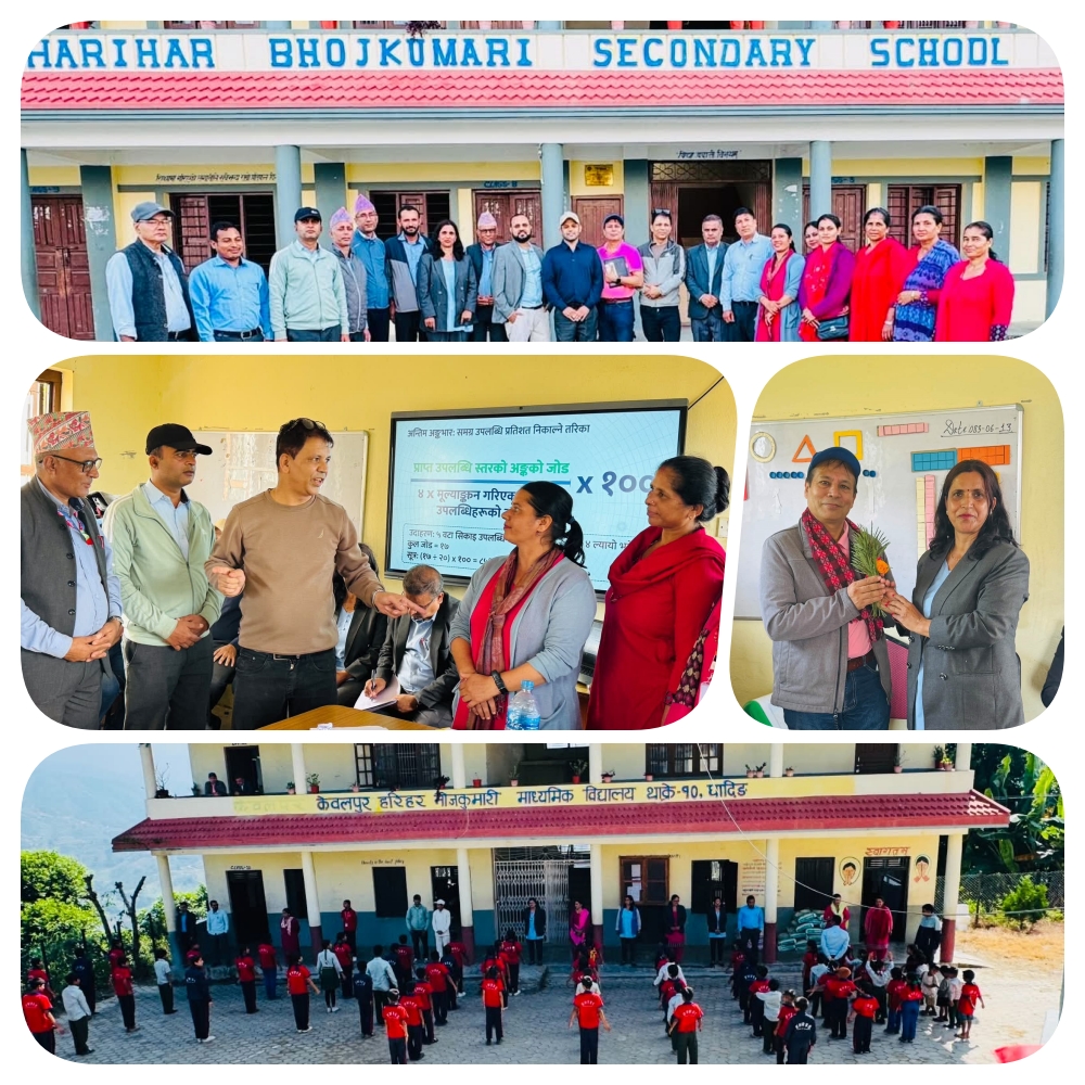 थाक्रे गाउँपालिकाका दुई विद्यालयमा अनुगमन तथा कक्षा अवलोकन - img