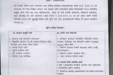 मौजुदा सुचिमा नाम समबेस तथा अद्यावधिक गर्ने सम्बन्धी सूचना - img