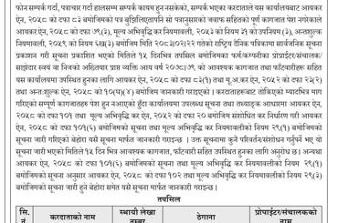 कागजात पेश गर्ने सम्बन्धी अत्यन्त जरुरी सूचना - img