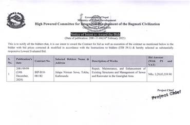 Notice of Intent to Award the Bids 2081/11/04 - img