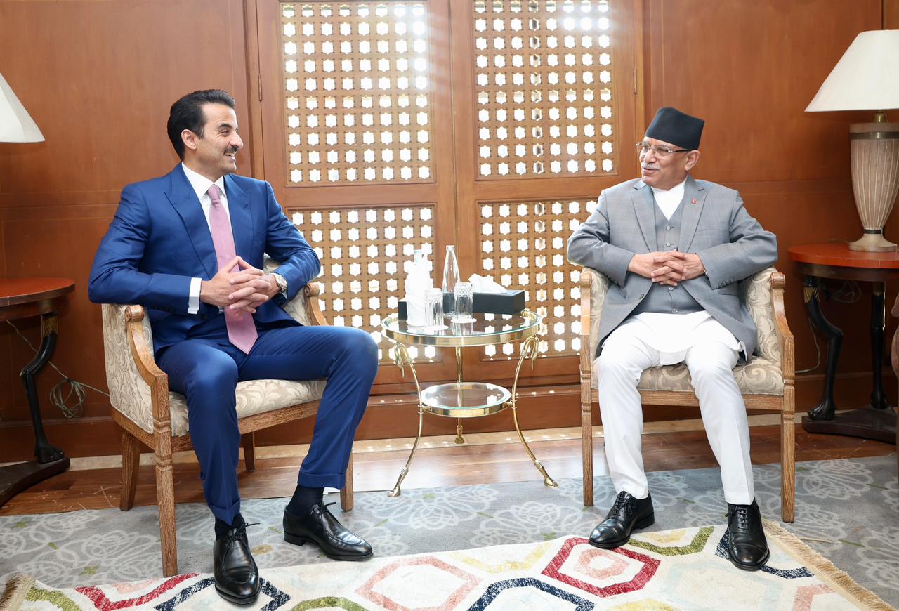 Pictures of the two-day state visit of the Emir of Qatar His Highness Sheikh Tamim bin Hamad Al-Thani to Nepal