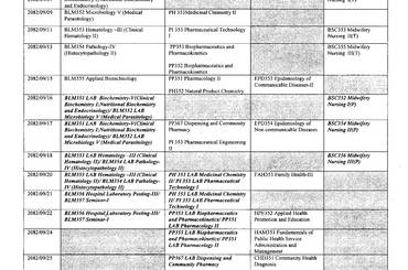 Notice No: 32 Fifth Semester Regular/Re-Exam Schedule - img