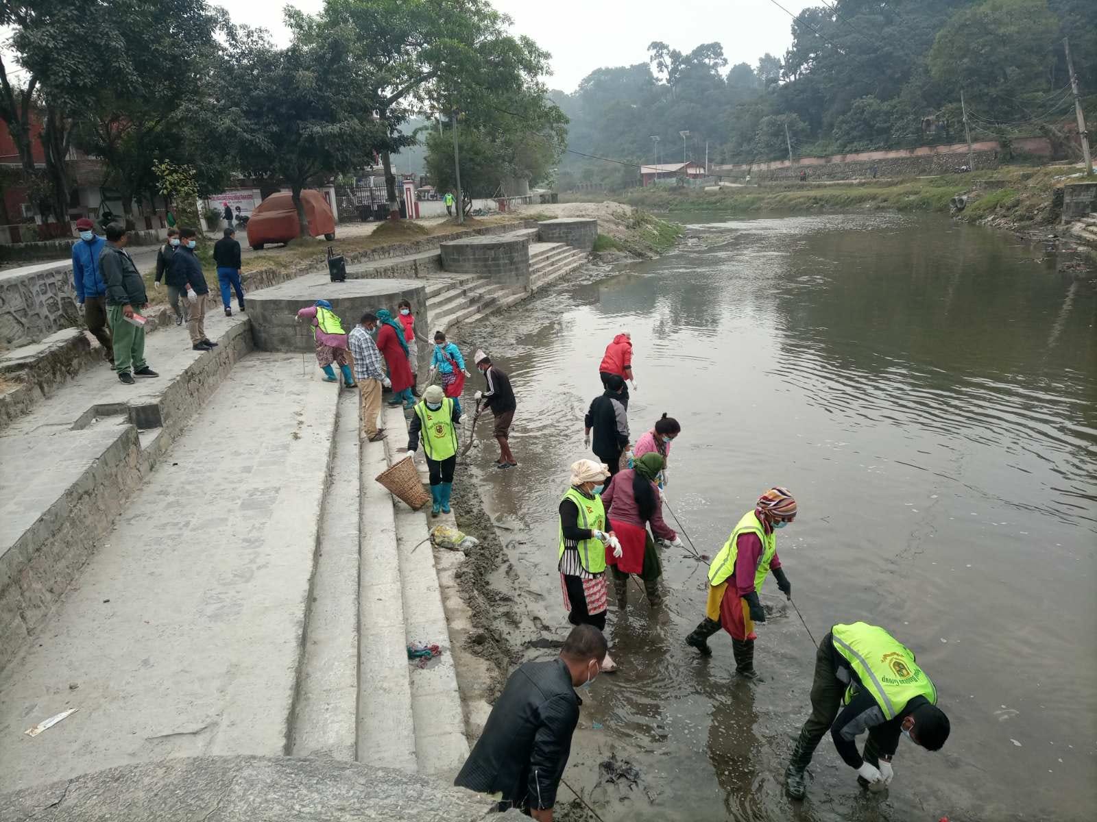 वाग्मती सफाइ महाअभियानको ५९९ औं सप्ताह सम्पन्न