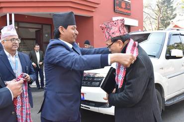 समाचार चित्र माननीय मन्त्री प्रा.डा. कुमार इङनामज्यूको स्वागत कार्यक्रम