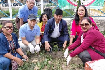 वाग्मती नदी किनार क्षेत्रमा वृक्षरोपण कार्यक्रम - img