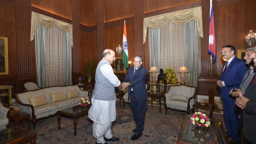 प्रधानमन्त्री र भारतीय गृहमन्त्रीबीच भेटवार्ता