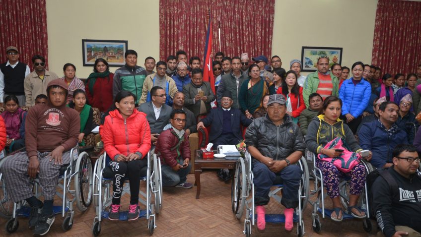 हाम्रो संविधान अपाङ्गमैत्री छ, ‘प्रधानमन्त्री’