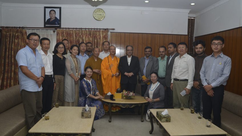 बुद्धिष्ट एशोसिएसन अफ चाइनाका अध्यक्षसहितको टोलीसँग भेट
