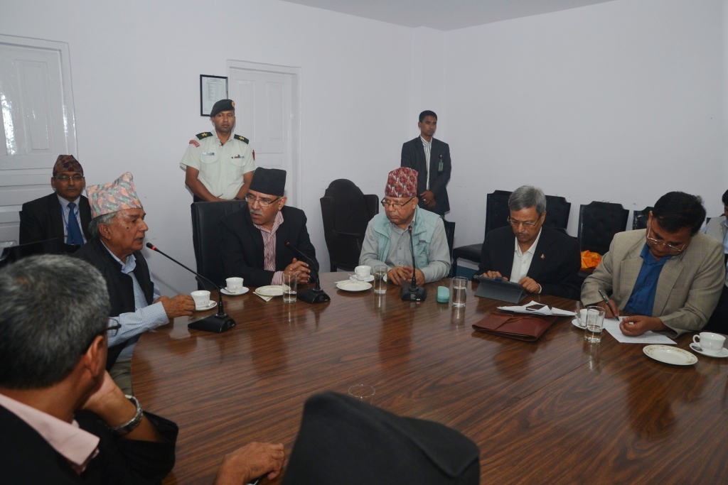 सिंहदरबारमा चार राजनीतिक शक्तिबीच बैठक