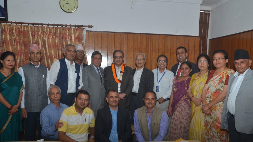 गणितका विज्ञहरुद्वारा प्रधानमन्त्रीसँग भेट