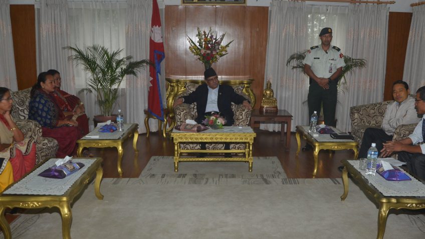 द्वन्द्वपीडित सुरक्षाकर्मीका प्रतिनिधिद्धारा प्रधानमन्त्रीसँग भेट