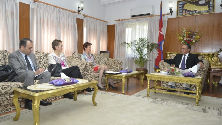 प्रधानमन्त्री र संयुक्त राष्ट्र संघका उपमहासचिवबीच भेट