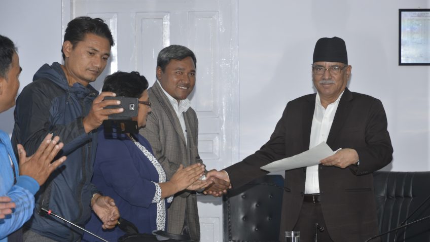 ललितपुरको द्रुतमार्ग सरोकार समितिद्वारा प्रधानमन्त्रीको ध्यानाकर्षण