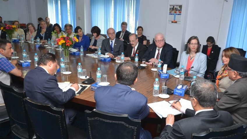 प्रधानमन्त्रीसँग अमेरिकी कंग्रेसका सदस्यहरुको भेट