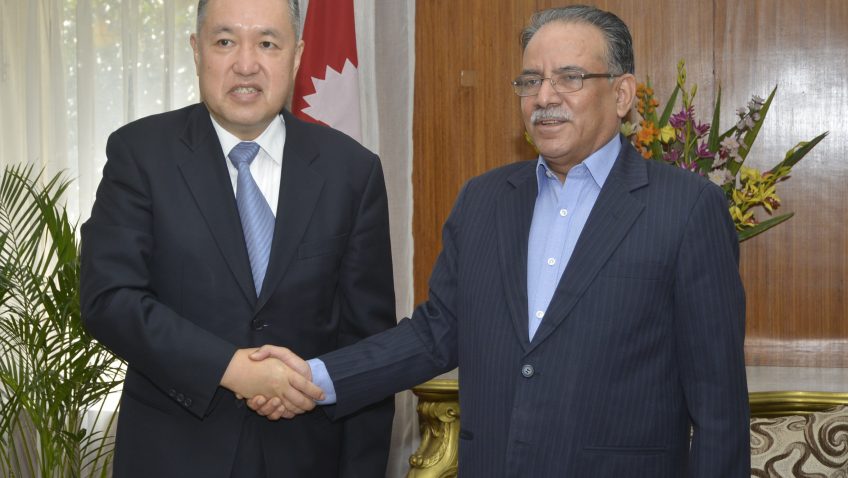 प्रधानमन्त्रीसँग चिनीया मन्त्रीको भेट