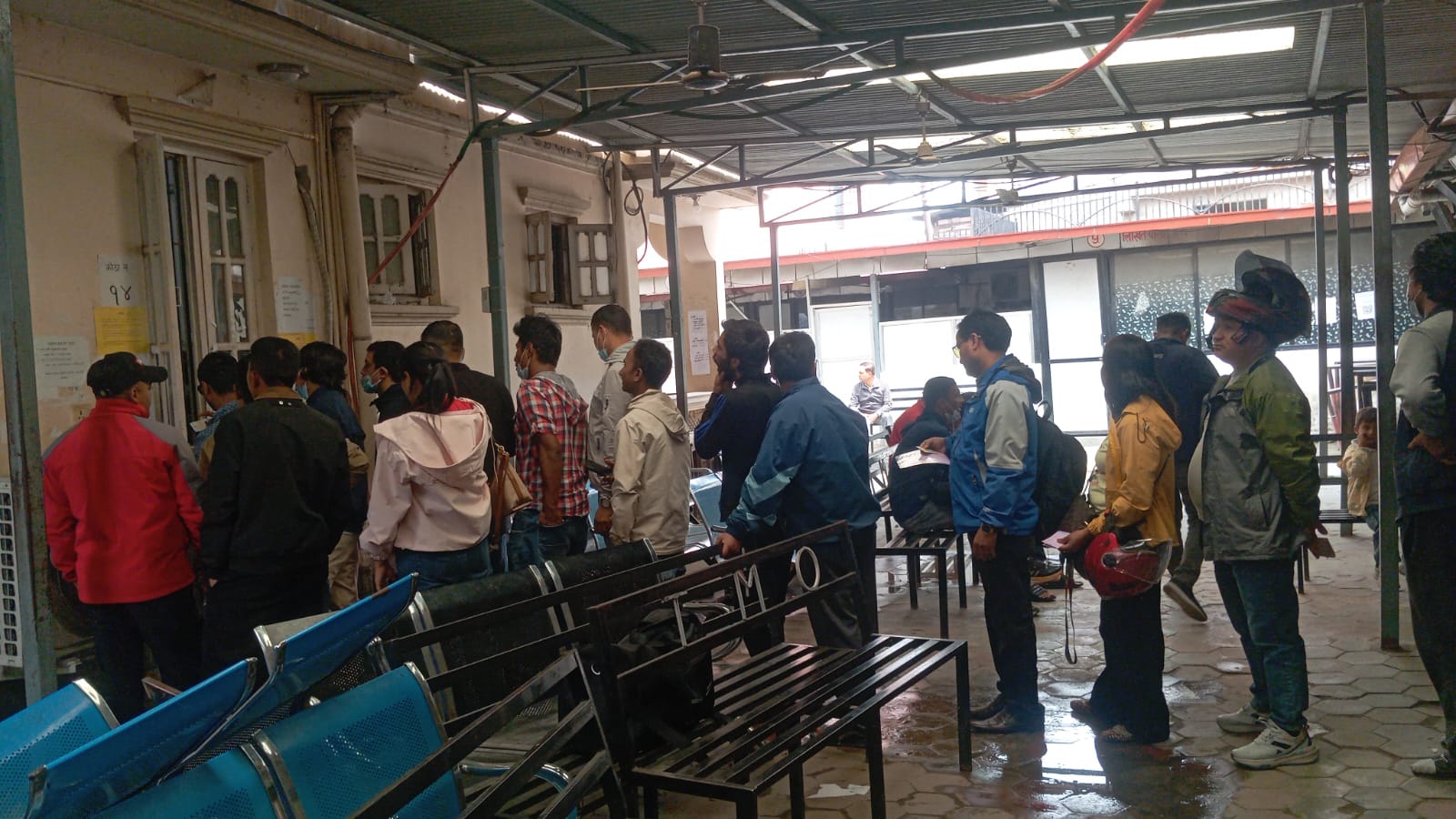 Distributing Driving License on TMO Kalanki, Thulobharyang