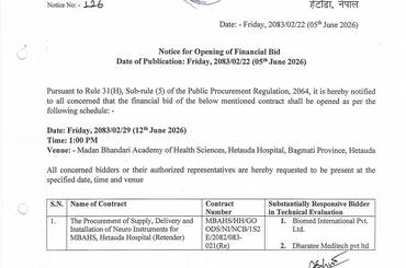 Notice for Opening Financial Bid - 2083|2|22 - img