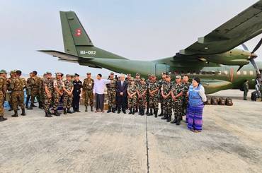 समाचार चित्र प्रेस विज्ञप्ति - नेपालद्वारा म्यान्मारमा मानवीय सहायता