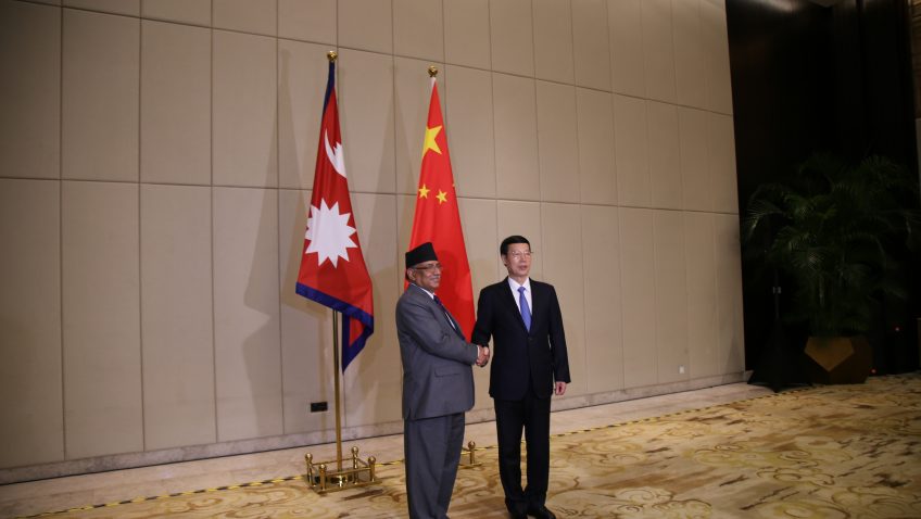 प्रधानमन्त्री र चीनका उपप्रधामन्त्रीबीच भेट