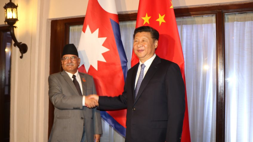 प्रधानमन्त्री र चीनियाँ राष्ट्रपतिबीच भेटबार्ता