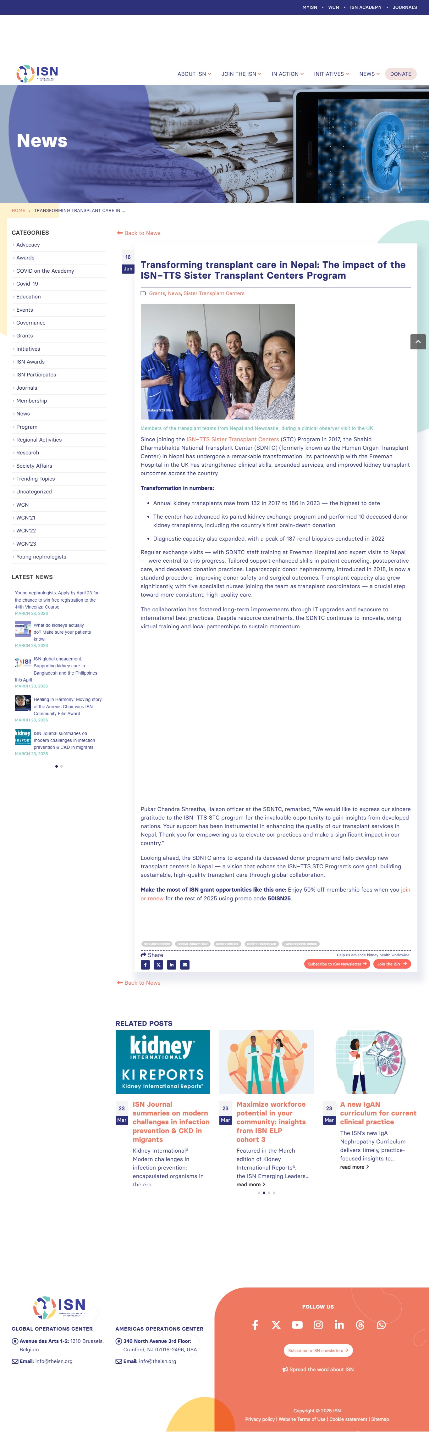 Transforming transplant care in Nepal