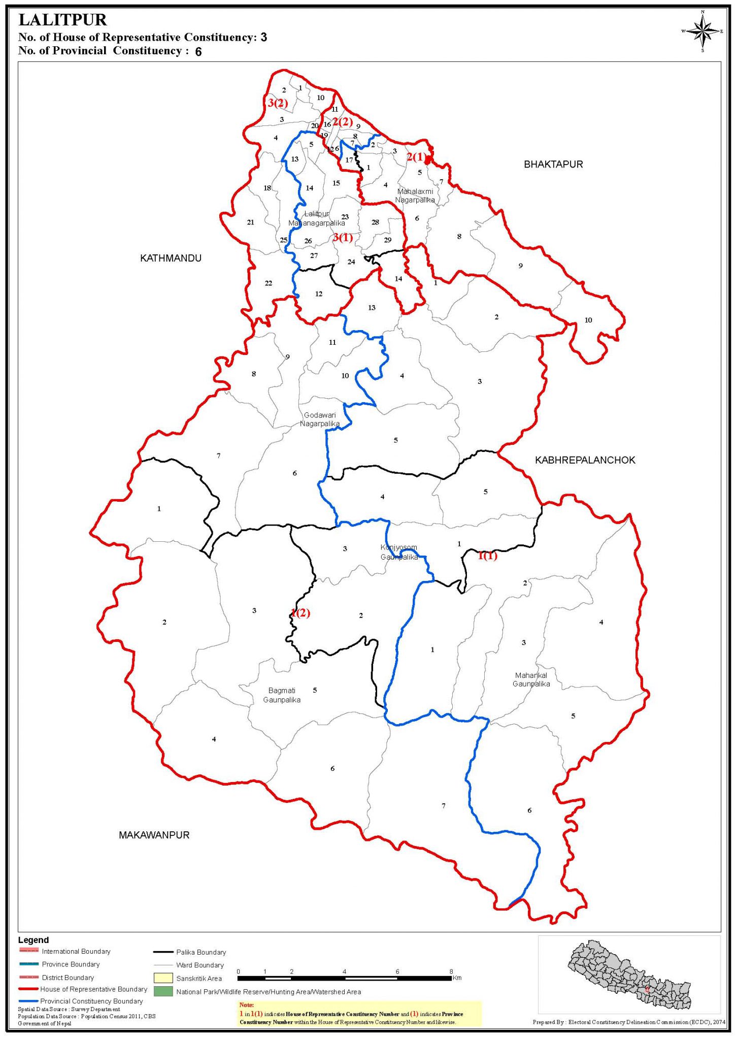 ललितपुर जिल्लाको निर्वाचन क्षेत्र