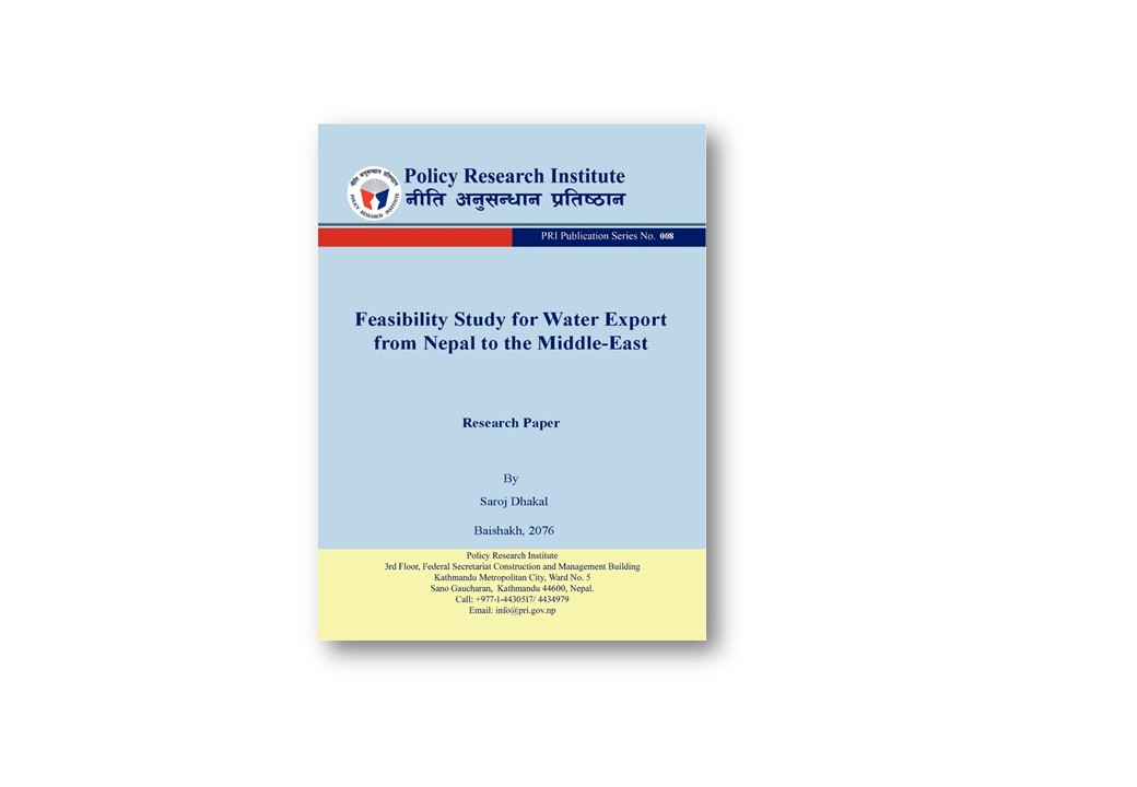 Research Paper- PPSN 008- Feasibility Study for Water Export from Nepal to the Middle-East