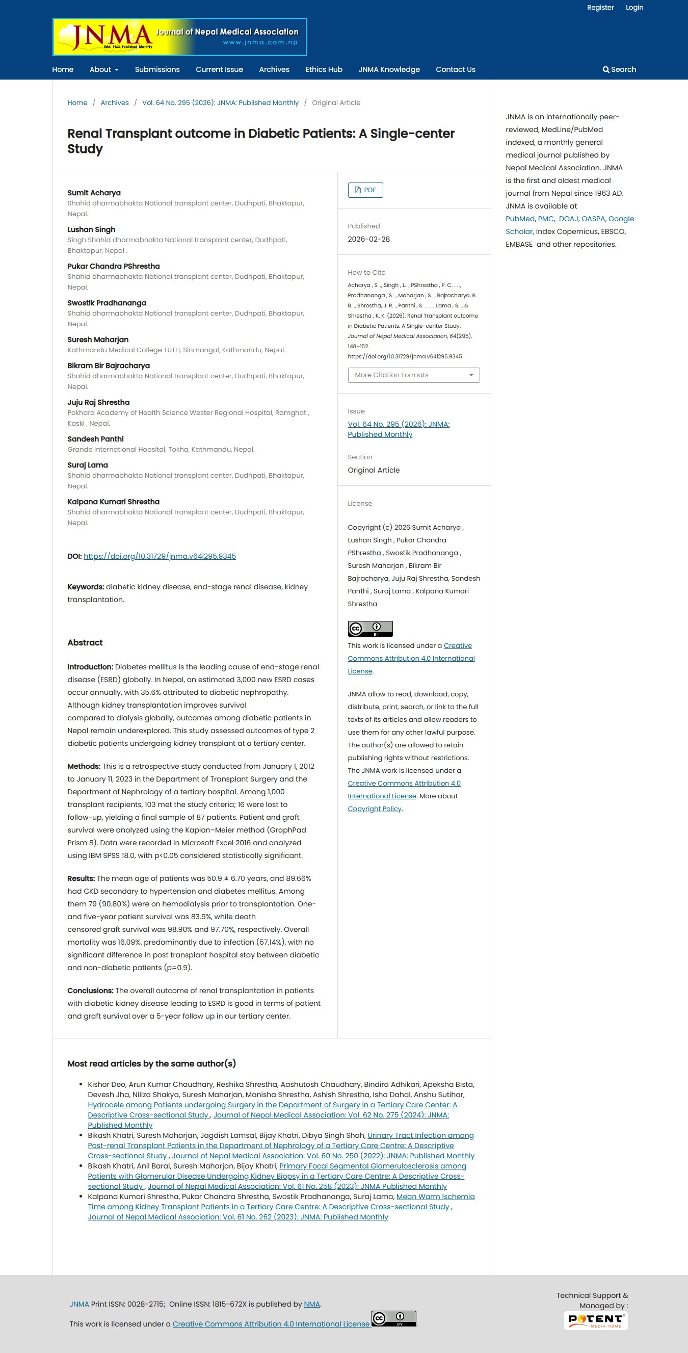Renal Transplant outcome in Diabetic Patients