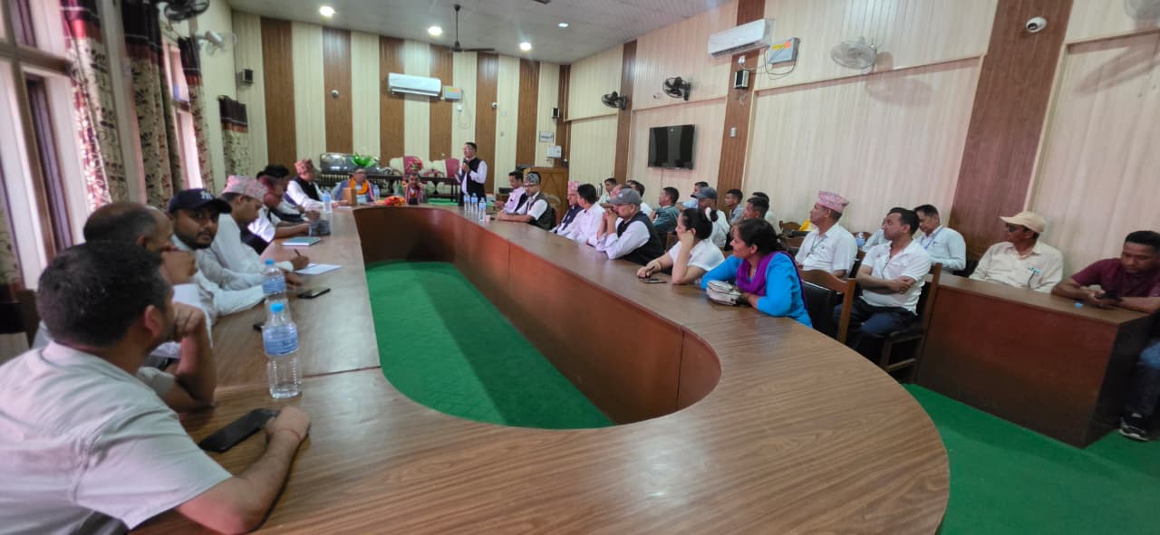 निवर्तमान मा. मन्त्री शिवराज भट्टज्यूको विदाइ तथा नवनियुक्त मा. मन्त्री मान वहादुर रावलज्यूको स्वागत कार्यक्रम २०८३।०२।२६