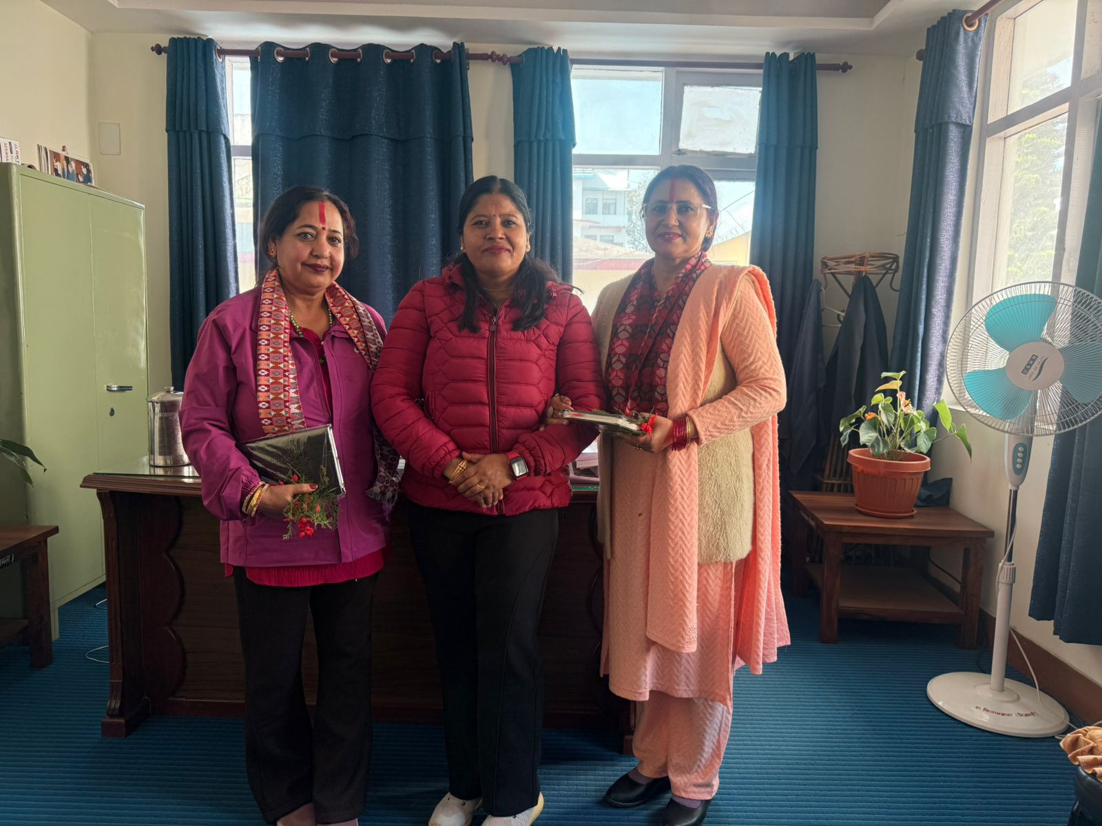 यस विभागमा लामो समय देखि कार्यरत  टा. ना. सु श्री अरुणा कुमारी शर्मा र टा. ना. सु श्री  सुनिता पोखरेल ज्युहरुको फेरी भेटौला कार्यक्रमका केहि झलकहरु। मिति: २०८२/०७/२८