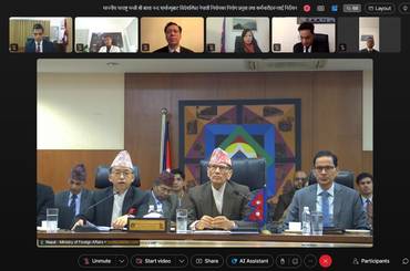 माननीय परराष्ट्र मन्त्री श्री बाला नन्द शर्मा (रथी, अ.प्रा.) ज्यूद्वारा विदेशस्थित नेपाली राजदूत/नियोग प्रमुखहरूलाई सम्बोधन - img