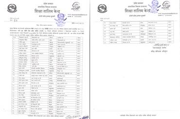 नतिजा प्रकाशन सम्वन्धी जानकारी - img