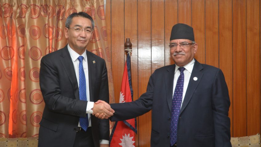 प्रधानमन्त्री र मंगोलियाका परराष्ट्र मन्त्री अर्गिलबीच भेट