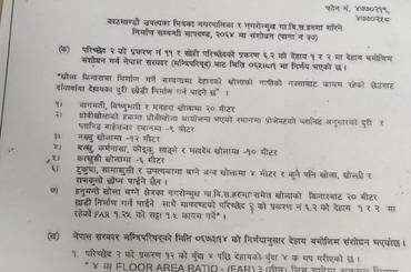 काठमाण्डौ उपत्यका भित्रका नगरपालिका र नगरोन्मुख गा.वि.स.हरुमा गरिने निर्माण सम्बन्धी मापदण्ड, २०६४ मा संशोधन (पाना नं ३७) - img