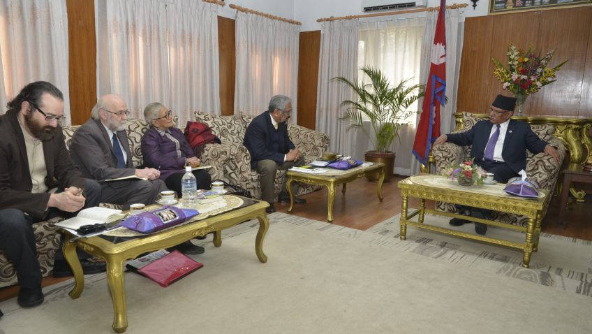 प्रधानमन्त्री र मोरिससका पूर्व राष्ट्रपतिबीच भेटवार्ता