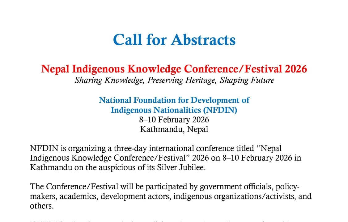 नेपाल आदिवासी ज्ञान सम्मेलन/महोत्सव २०२६ कार्यपत्रको साराँश आव्हान