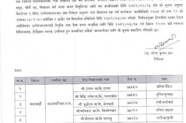 वैकल्पिक र मेरिट उम्मेदवारहरुको नियुक्ति तथा सेवा करार सम्झौता सम्बन्धमा - img