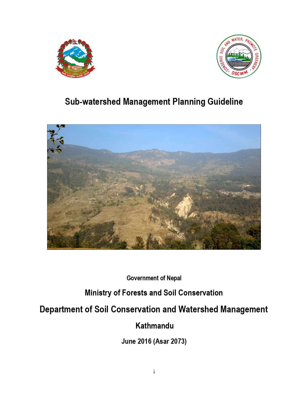 Sub-Watershed Management Planning Guideline