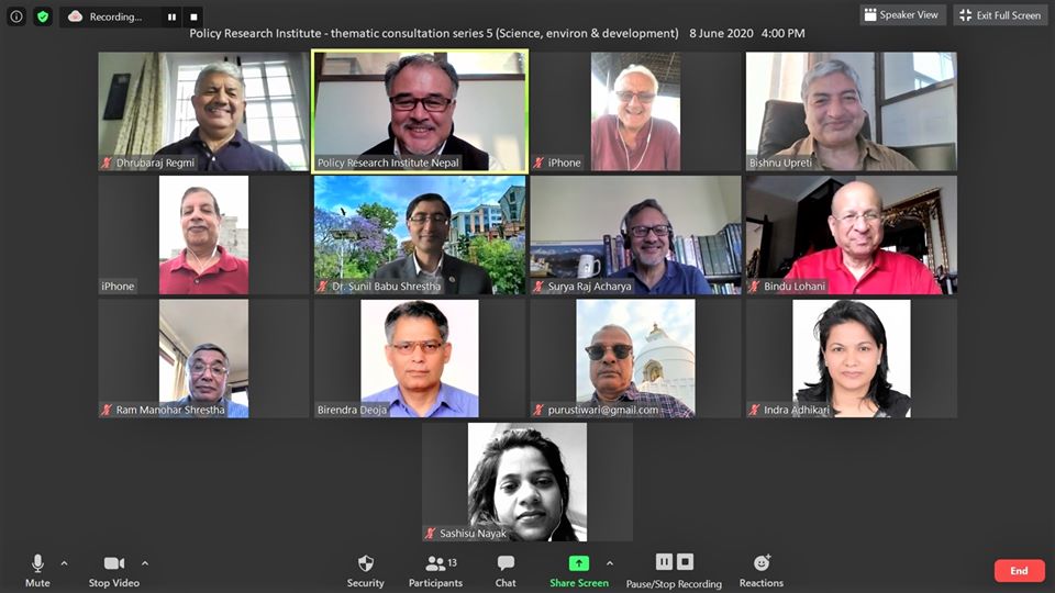 नीति प्रतिष्ठान – विषयगत परामर्श श्रृंखला ५ (विज्ञान, वातावरण र विकास)