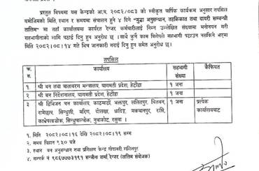 तालिममा सहभागी पठाईदिने बारे - img