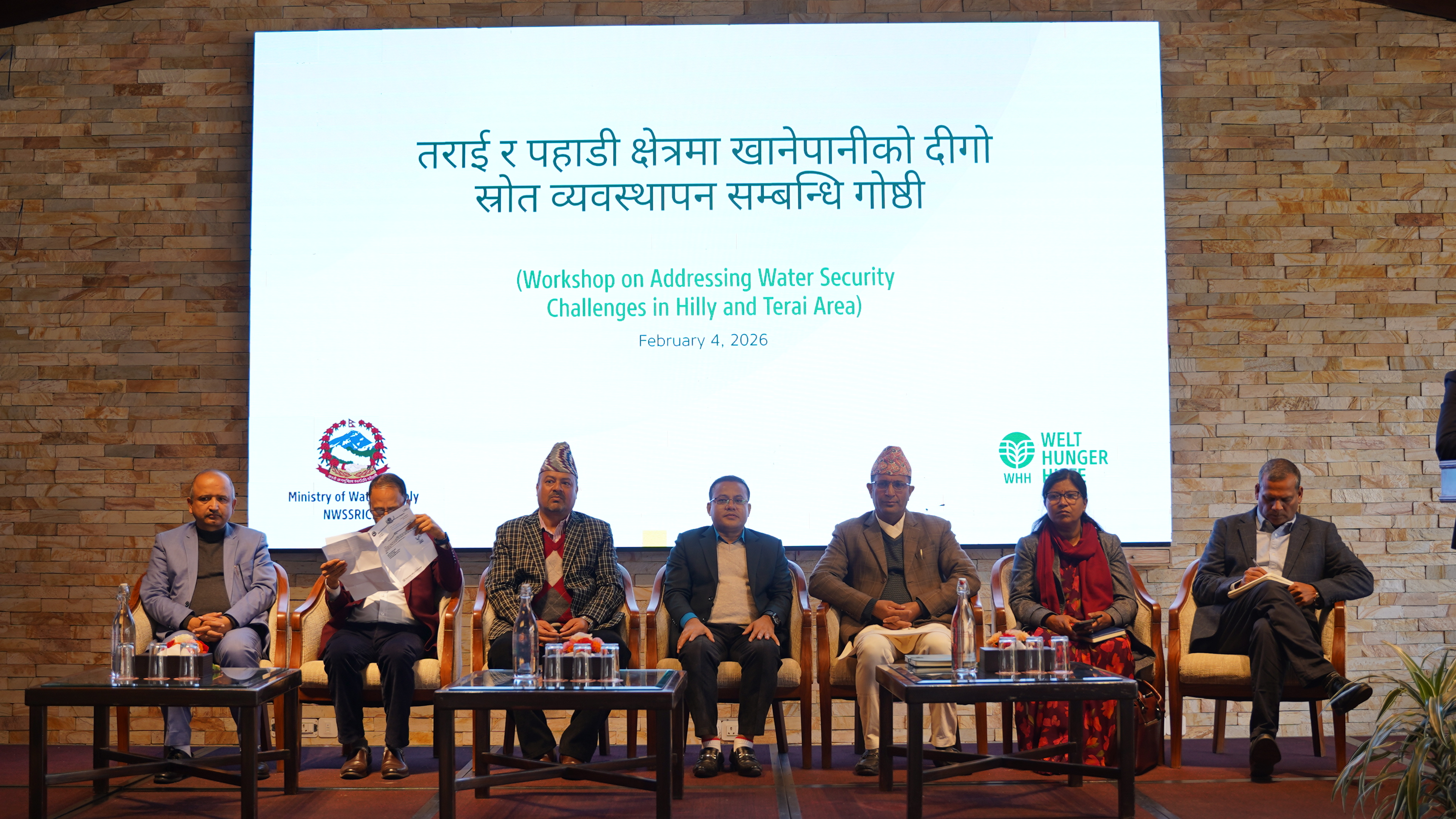 Workshop on Addressing Water Security Challenges in Hilly and Terai Areas