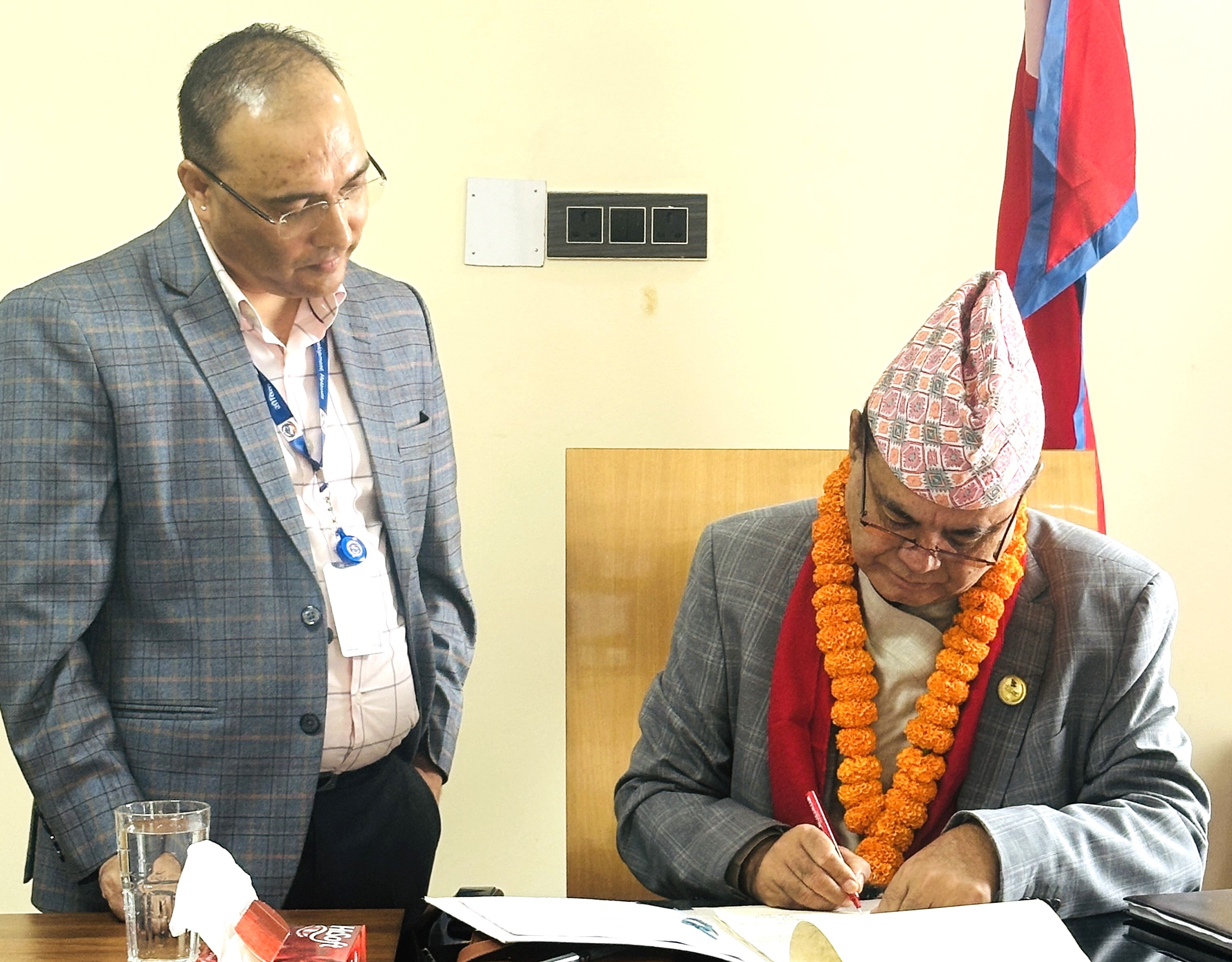 नवनियुक्त माननीय मन्त्री भरत बहादुर केसीज्यूको स्वागत तथा पदवहाली, २०८३/०५/०५