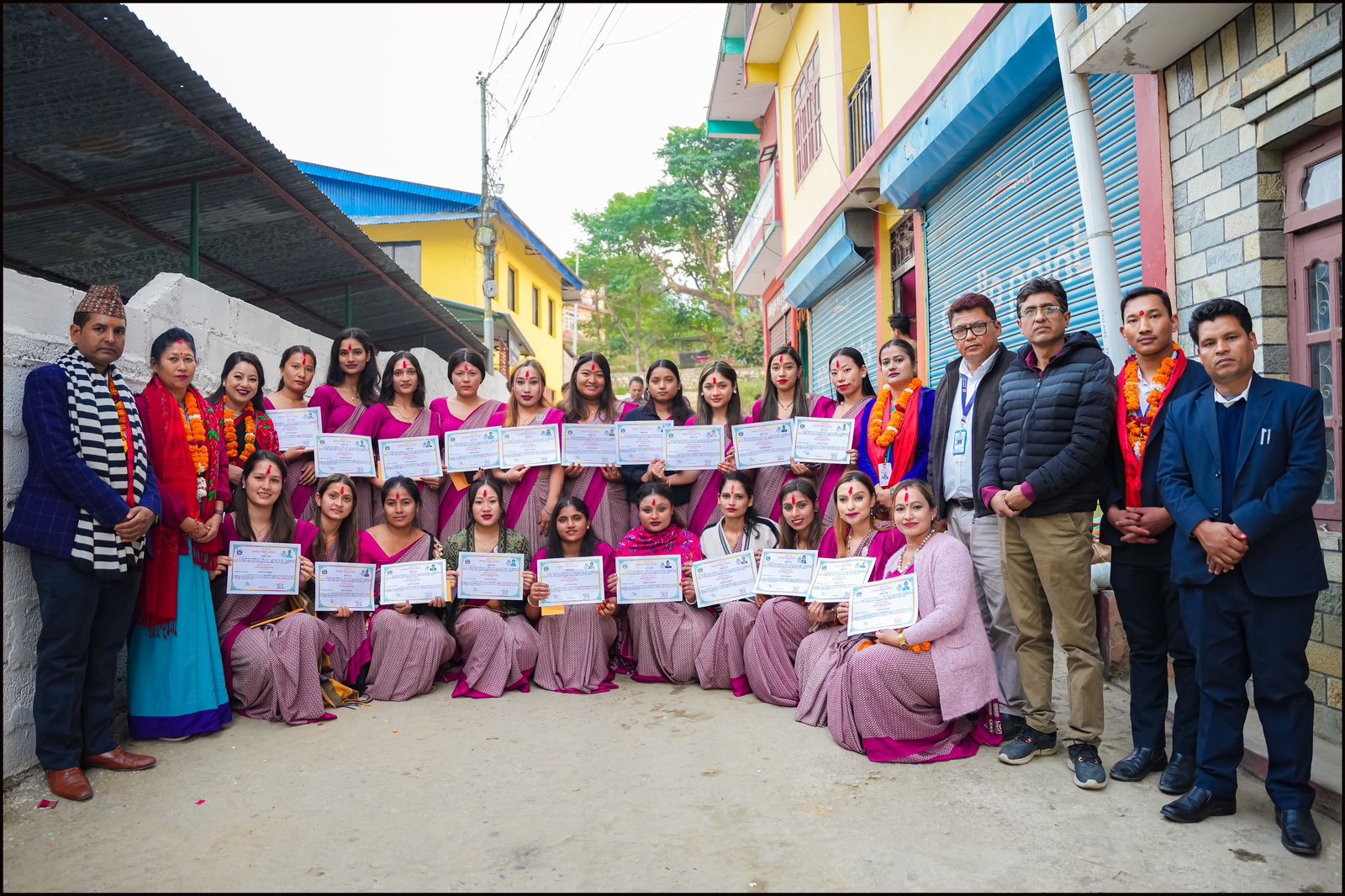तालिमको प्रमाण पत्र वितरण