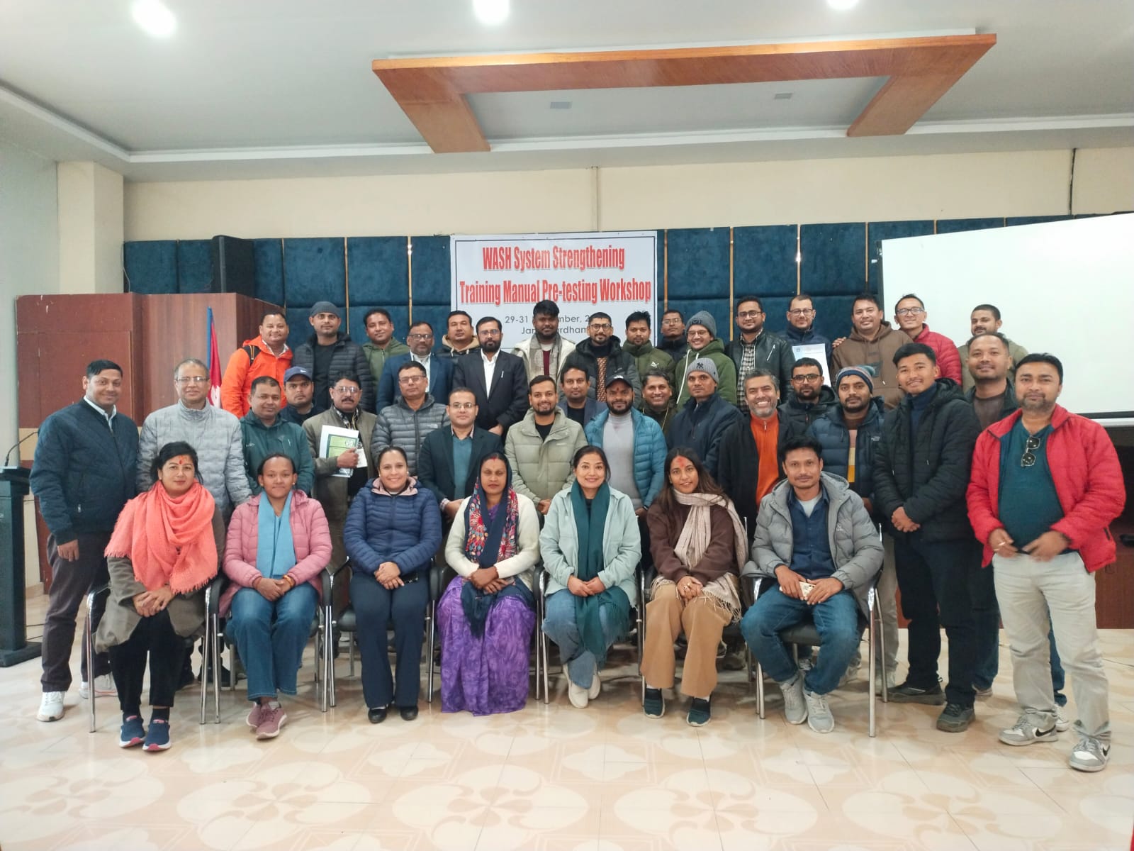 WASH System Strengthening Training Manual Pre-testing Workshop