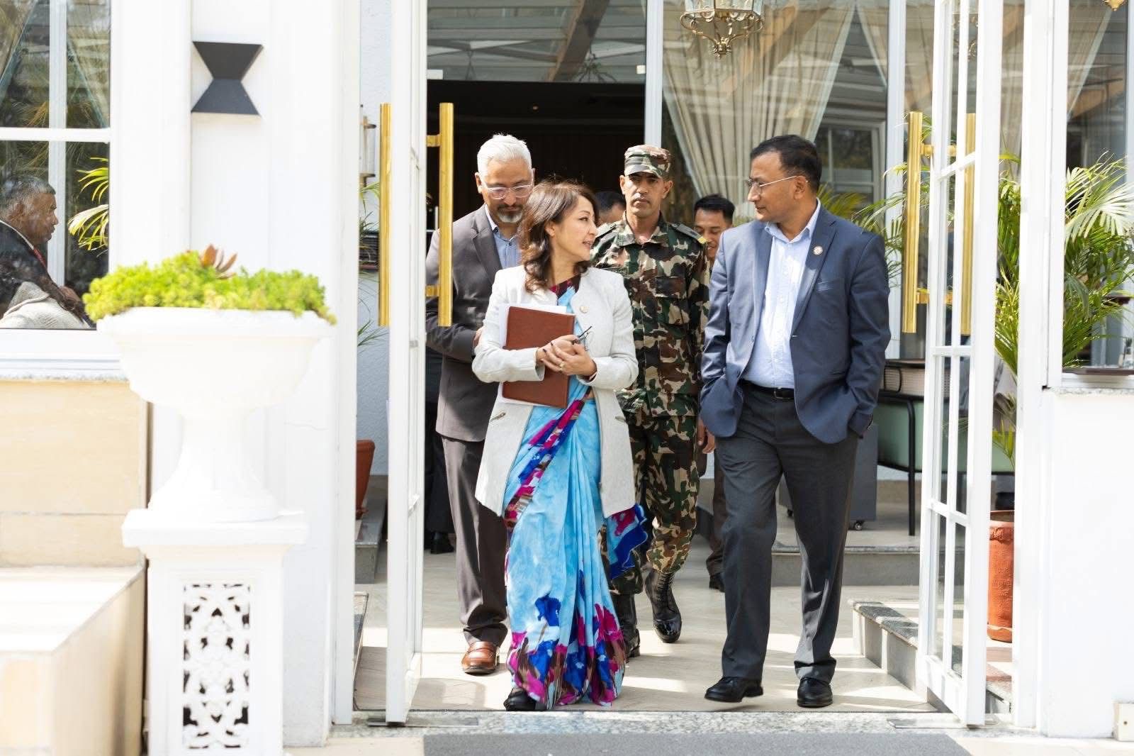 माननीय मन्त्री श्रद्धा श्रेष्ठज्यू अन्तर्राष्ट्रिय गैरसरकारी संस्था महासंघ (AIN)द्वारा आयोजित अन्तरक्रिया कार्यक्रमलाई  सम्बोधन गर्नुहुदै