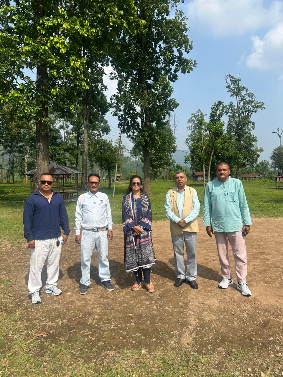 Honorable Minister Ju inspecting the Shaktikhor Industrial Area